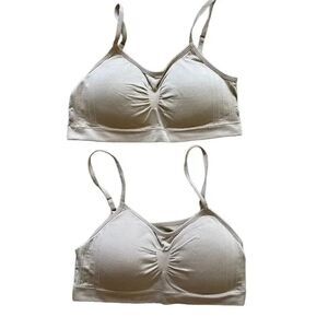 Kalon Women’s Spandex Removable Pads Comfort Cami Bras Wireless Bundle SZ S